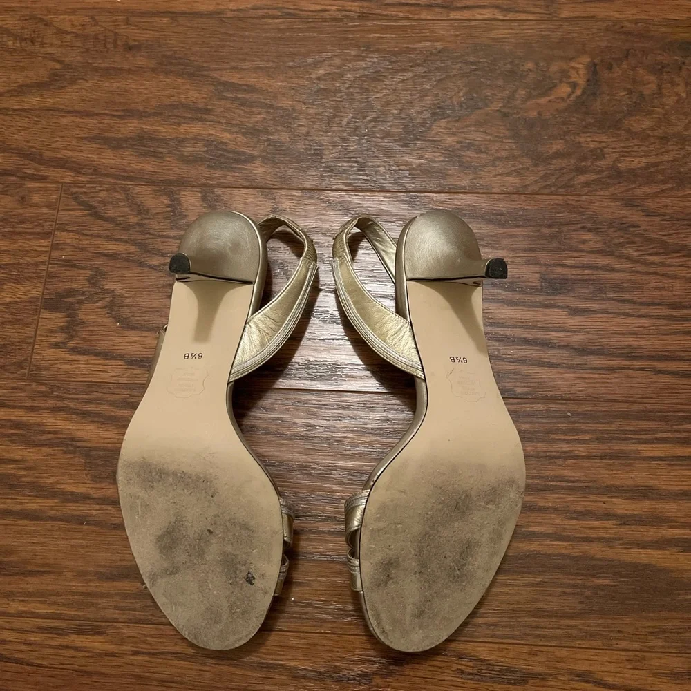 CAPARROS METALLIC Gold SPECIAL OCCASION FORMAL HEELS